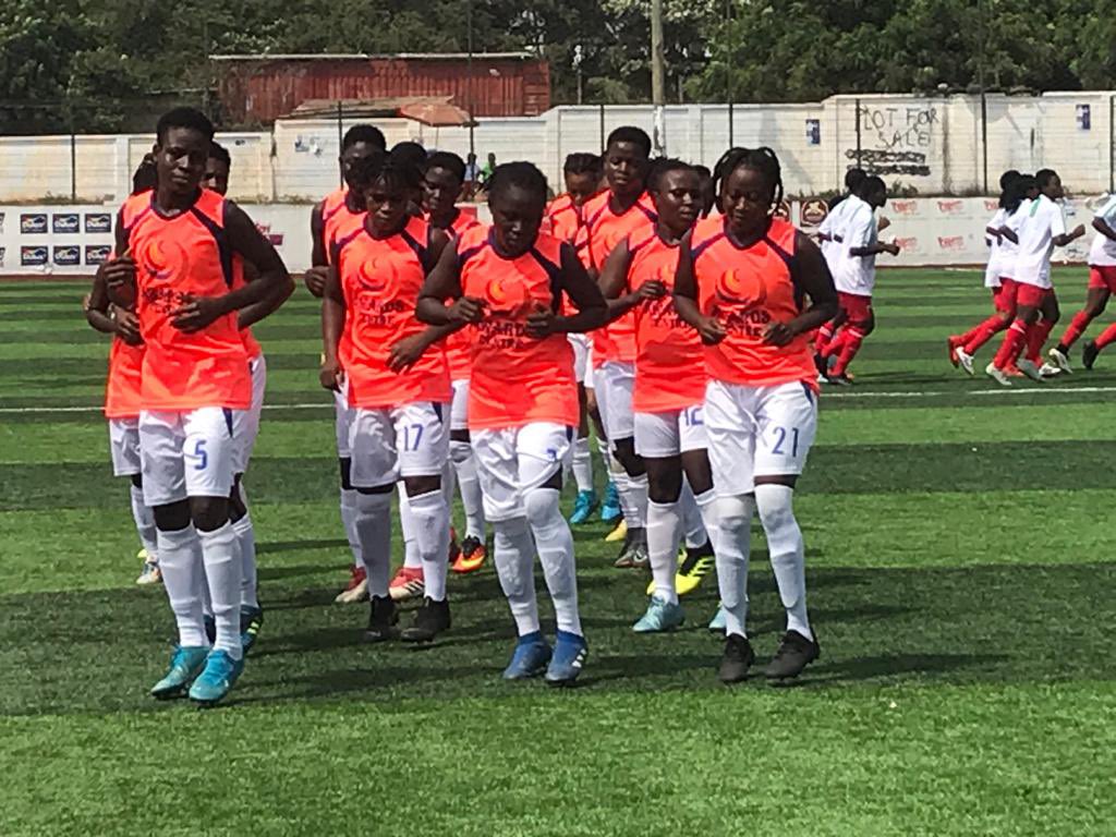WPLGhana's tweet photo. 🤼♀️ ||• WARM UP.... 🔥
#PoliceLadies FC
#SheDidThat | #WPLwk4 https://t.co/eeZEfcUG6Z
