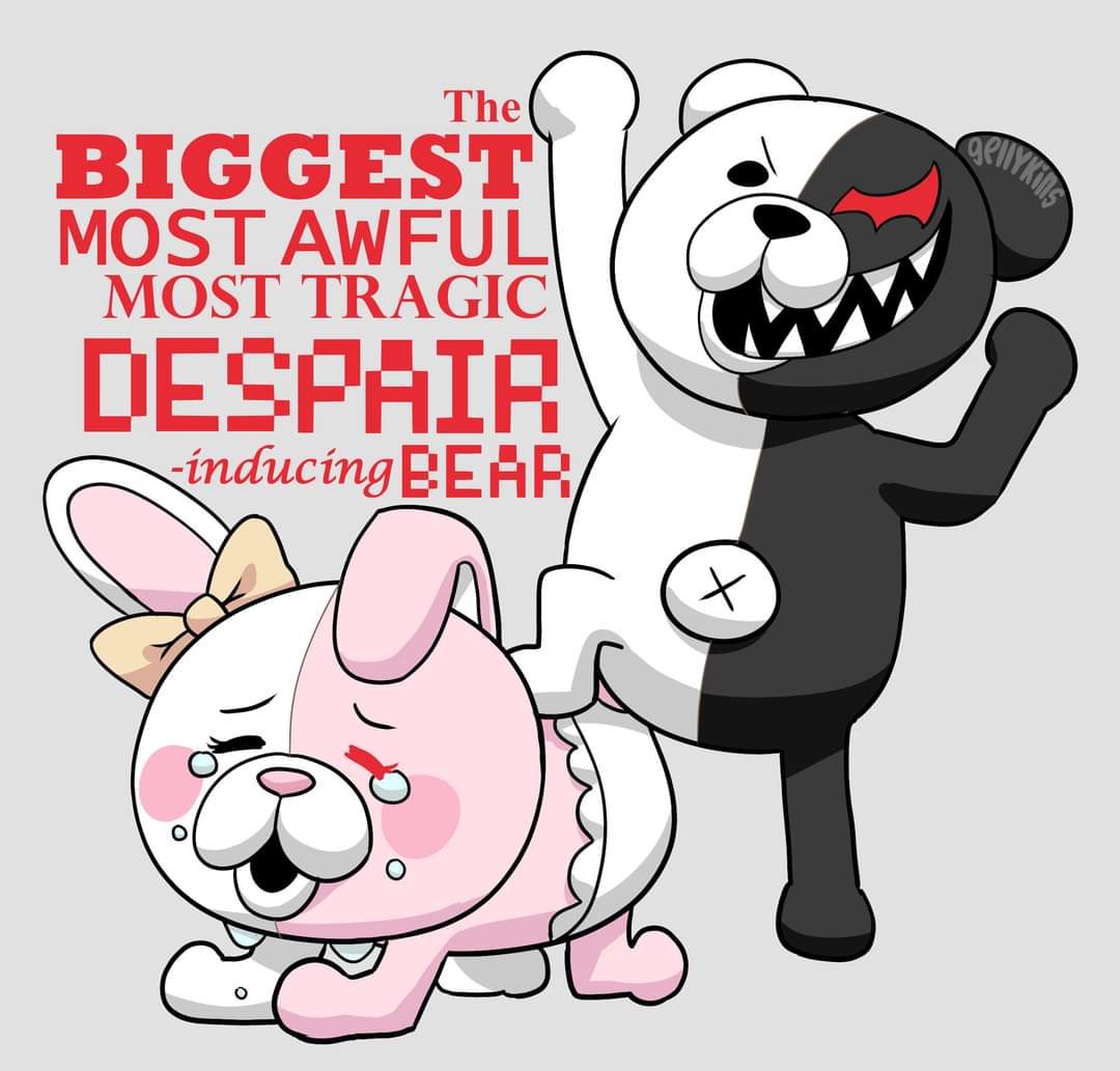 oh no monokuma beat monomi!! how tragic
#danganronpa #fanart #ArtistOnTwitter #kawaiiart