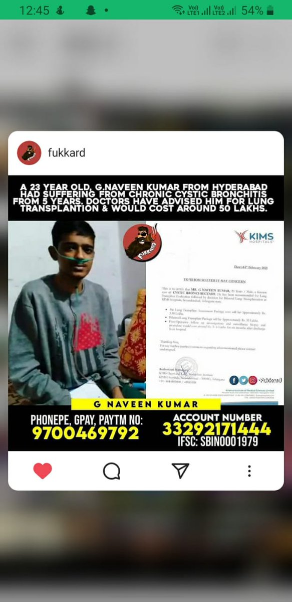 SparshaReddyr's tweet photo. #helpmyfriendnaveen 
@KTRTRS @SonuSood @SmitaSabharwal https://t.co/WVxUVAsLjE