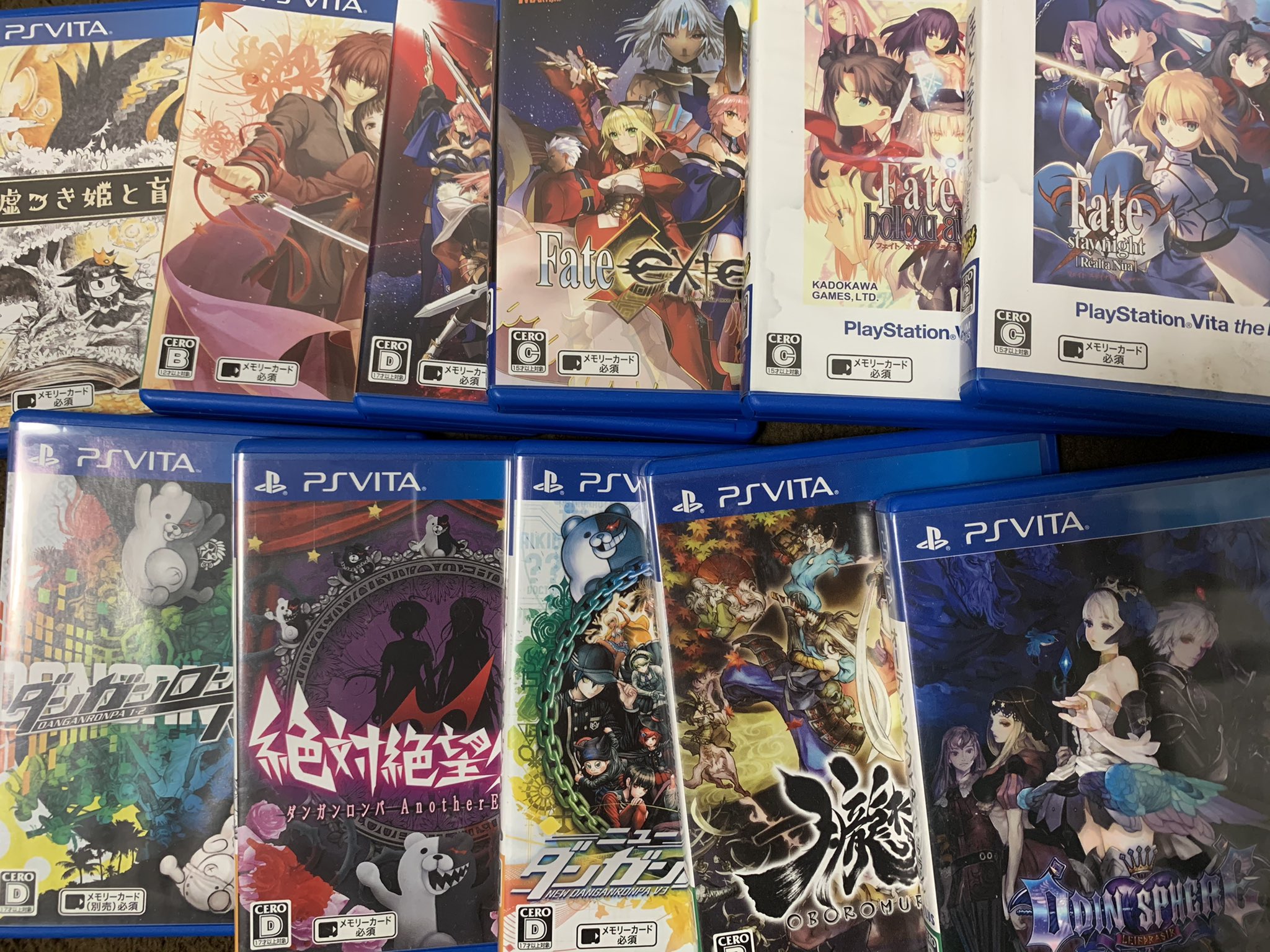 تويتر いわちゃん على تويتر 手持ちのpspとps Vitaのゲームを漁ってた 懐かしい 実家に行けばもっとある Fate関係のゲーム多い そしてダンガンロンパは全作品持ってます 初めて買ったpspのゲームもダンガンロンパで今もなお大好きなゲームです ただ