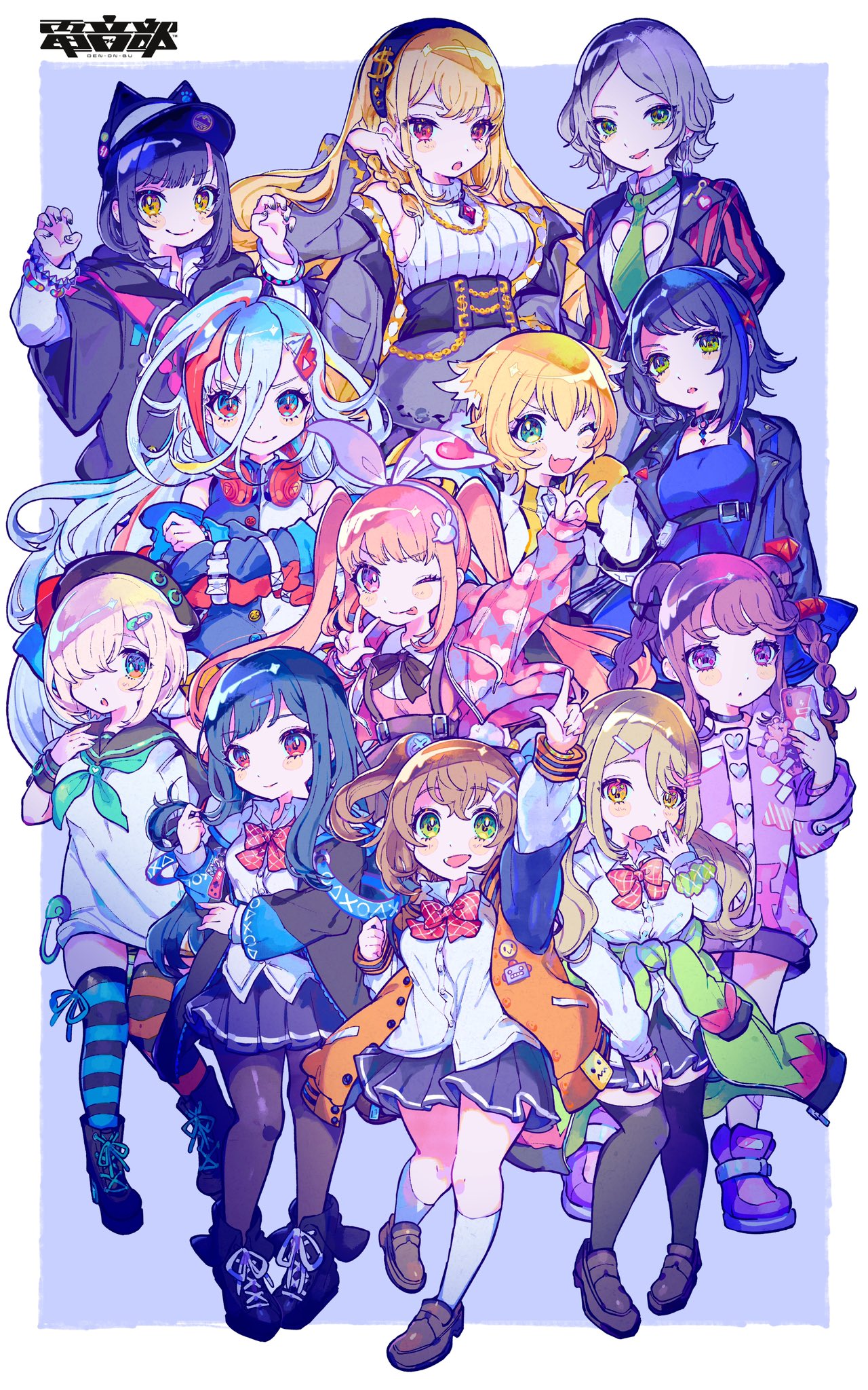 60％OFF】 電音部 DEN-ON-BU ランダムアクリルチャーム ハラジュク 2個