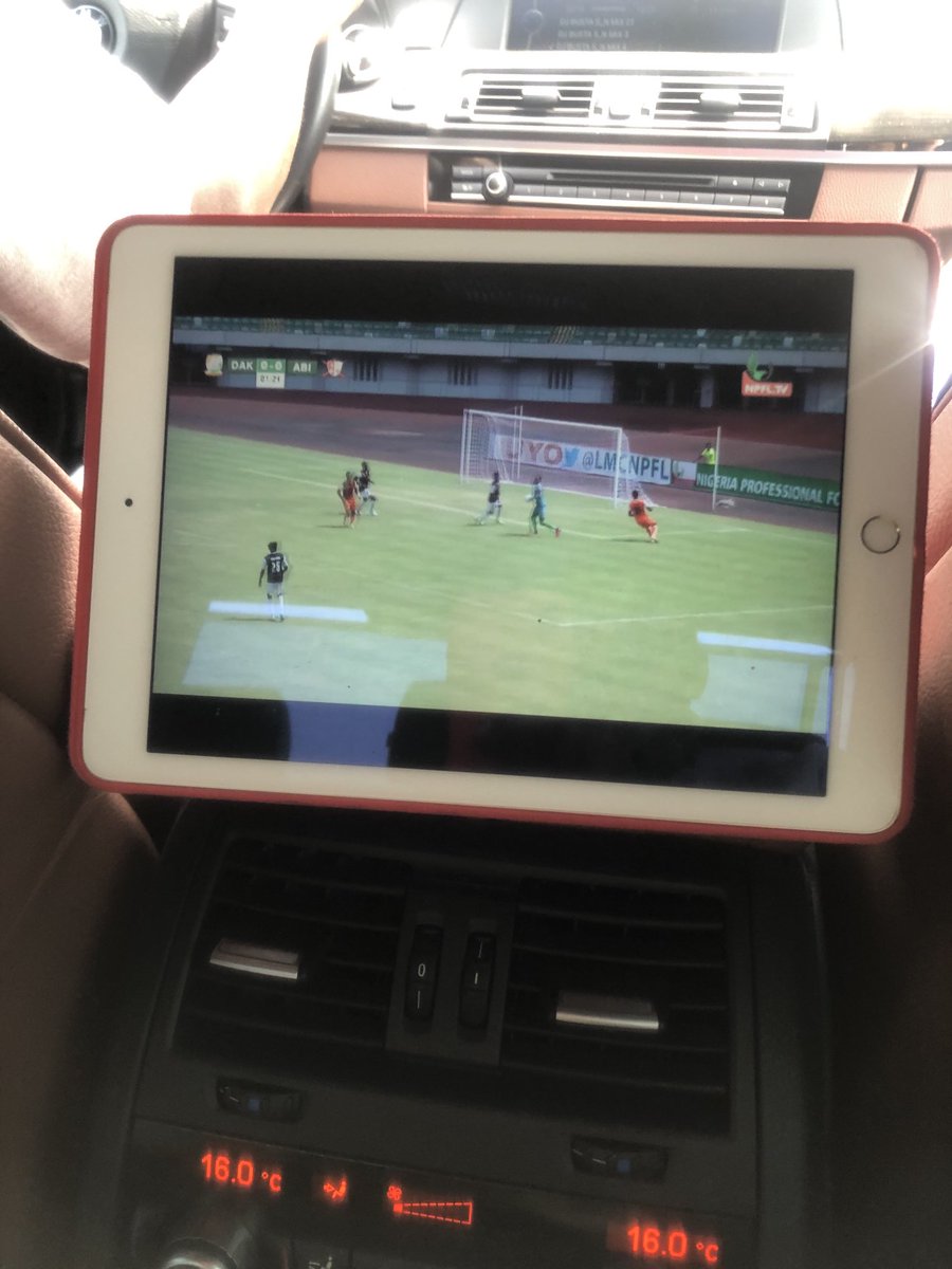 ShehuDikko's tweet photo. On a Road Trip - Kaduna - Abuja and nicely enjoying the NPFL Live Match between Dakkada of Uyo vs ABIA Warriors via the https://t.co/OlvOaUyerH. Indeed Football without boarders = https://t.co/OlvOaUyerH. #NPFL21 https://t.co/03ISpKn4ZV