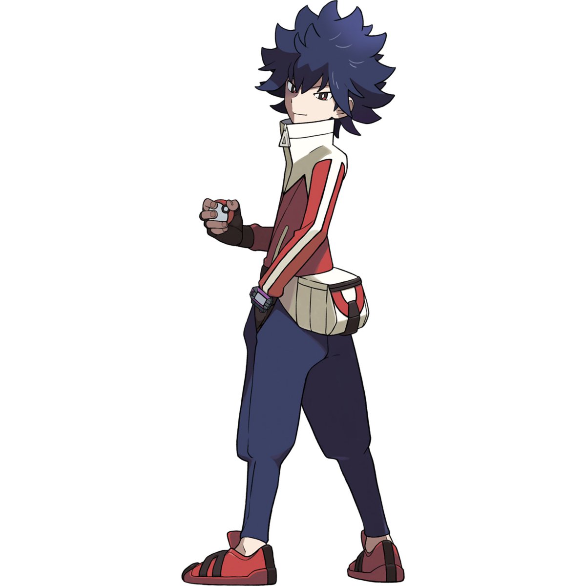 1boy male focus solo holding poke ball holding poke ball spiked hair  illustration images