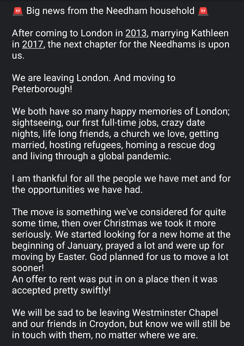 OliverNeedham's tweet photo. 🚨 News from the Needham household, currently in Croydon 🚨

We're on the move... 🏠🚚 https://t.co/OPy7Fi9Pll