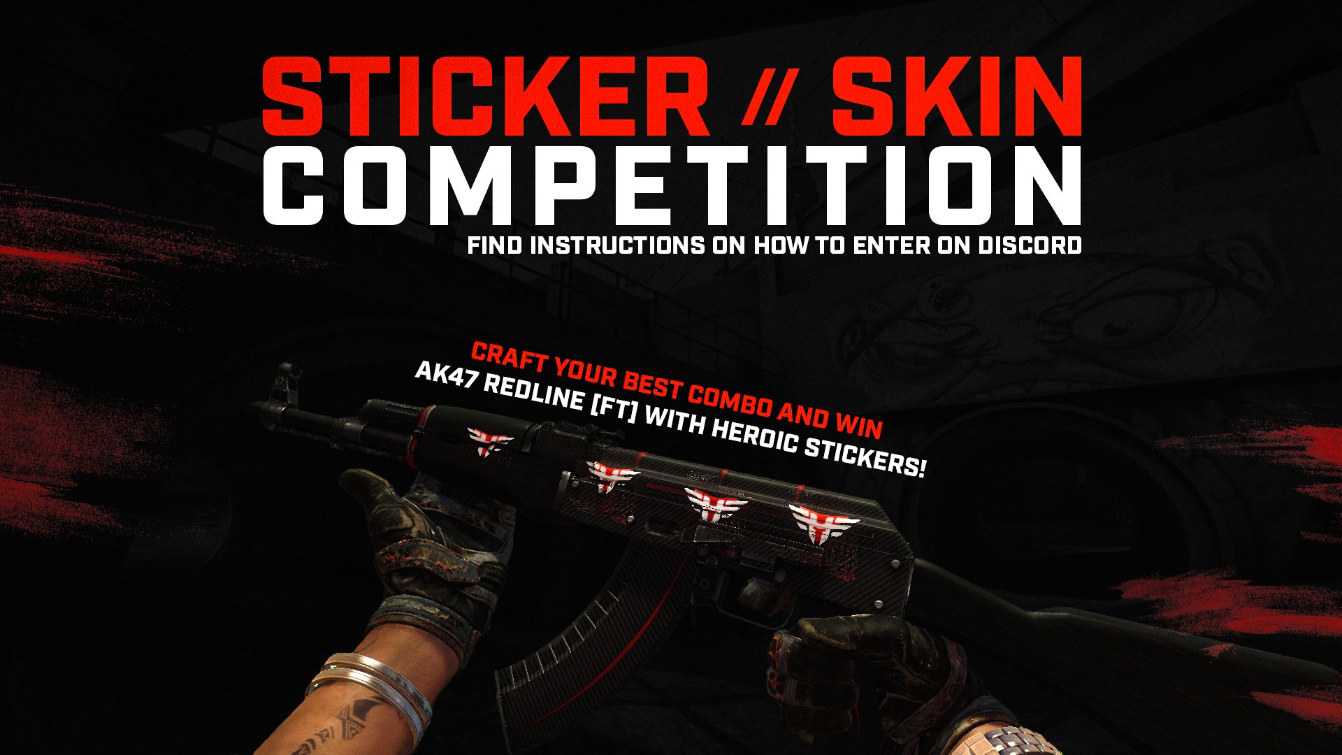 AK47 REDLINE STICKERS COMBINATIONS 2021 - CS:GO 