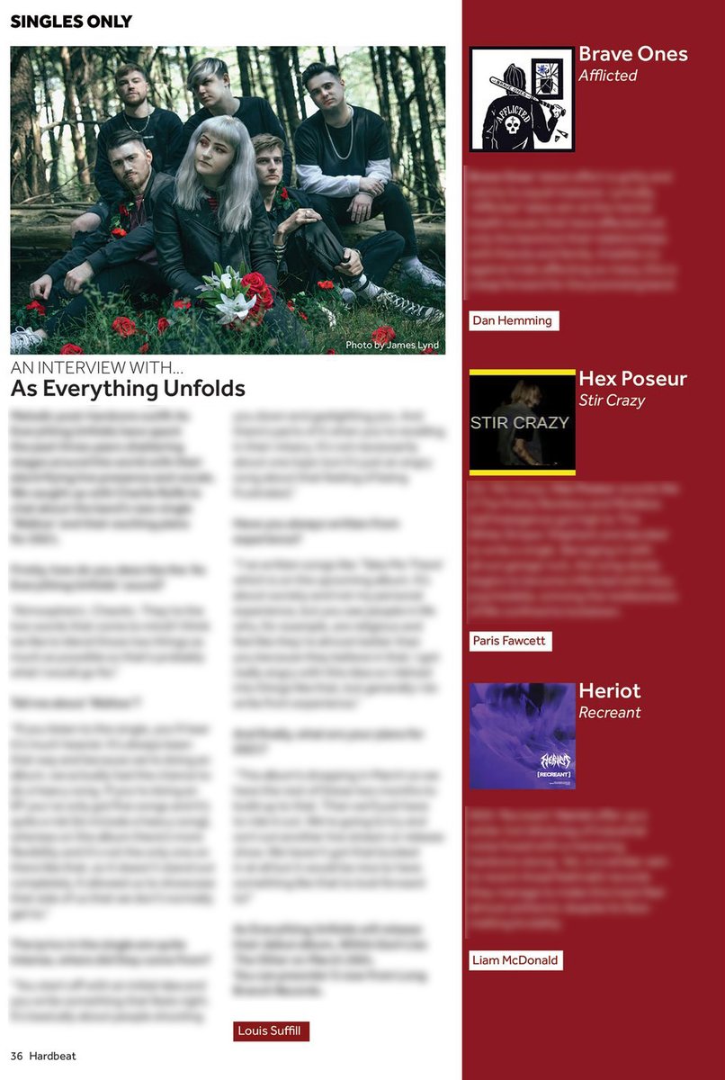 We also review new singles from; 

<a href="/AEUOfficial/">As Everything Unfolds</a> , @HexPoseur , <a href="/heriotmetal/">HERIOT</a> , <a href="/PupilSlicer/">PUPIL SLICER</a>, <a href="/Braveonesband/">Brave Ones</a>