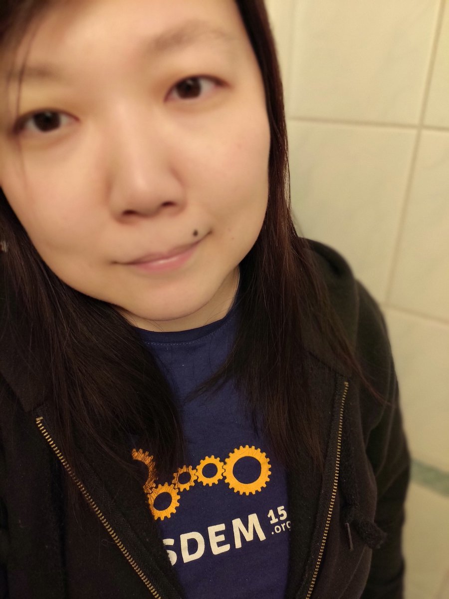 cybette's tweet image. I wore my #FOSDEM15 shirt yesterday thinking I&apos;d appear on the live Q&amp;amp;As I was supposed to host (that didn&apos;t work out for my talks). Ah well. Will be ordering the #FOSDEM2021 shirt, and if you&apos;re in #Tampere and would like to do a combined order, ping me by 10.2.2021!