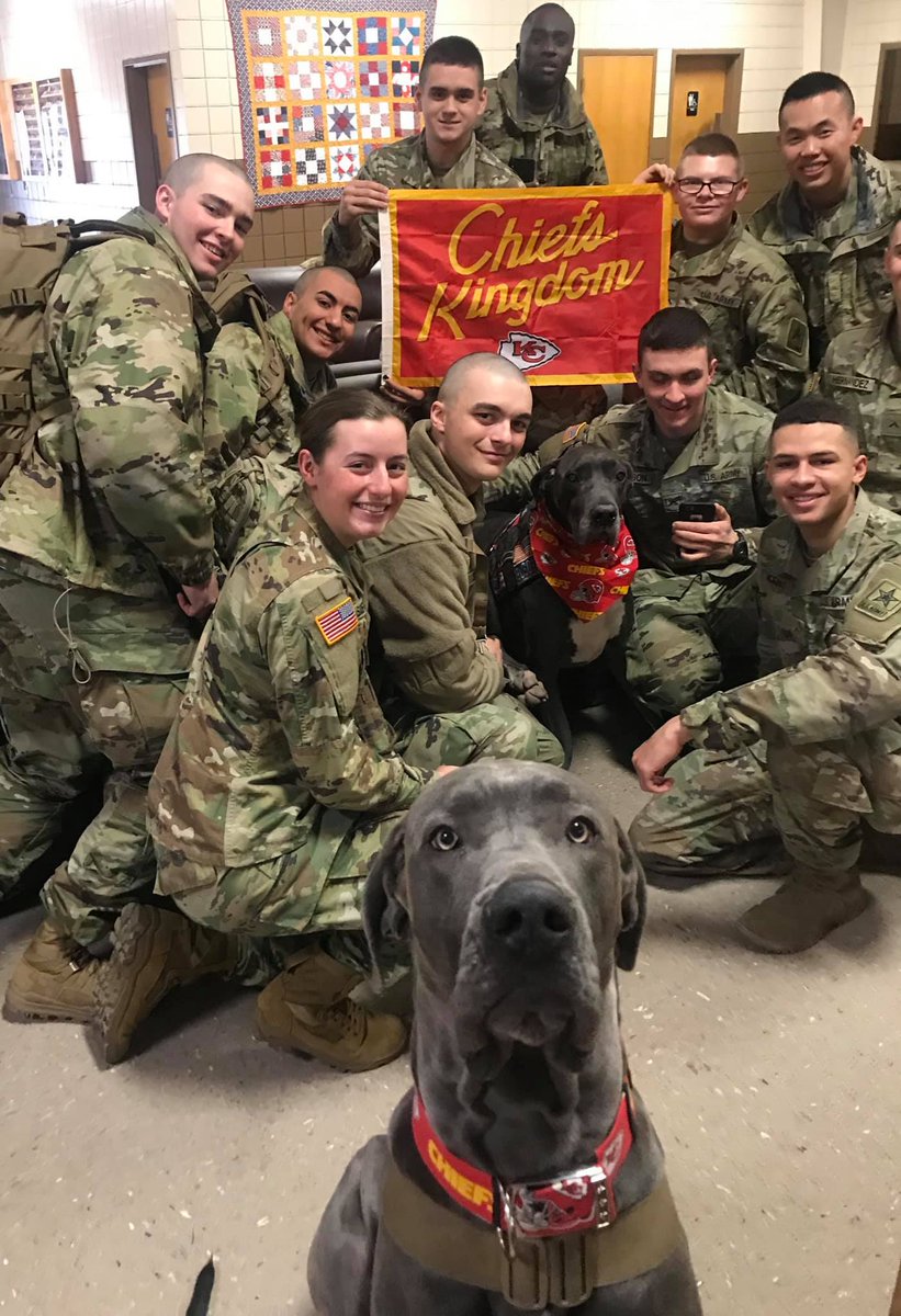 It's Super Bowl Sunday! We would like to wish our local Kansas City Chiefs GOOD LUCK! *Note: Photo was taken prior to COVID*