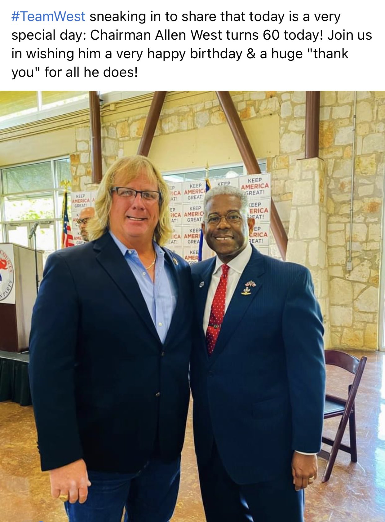 Happy Birthday (Ret) Lt. Col Allen West 