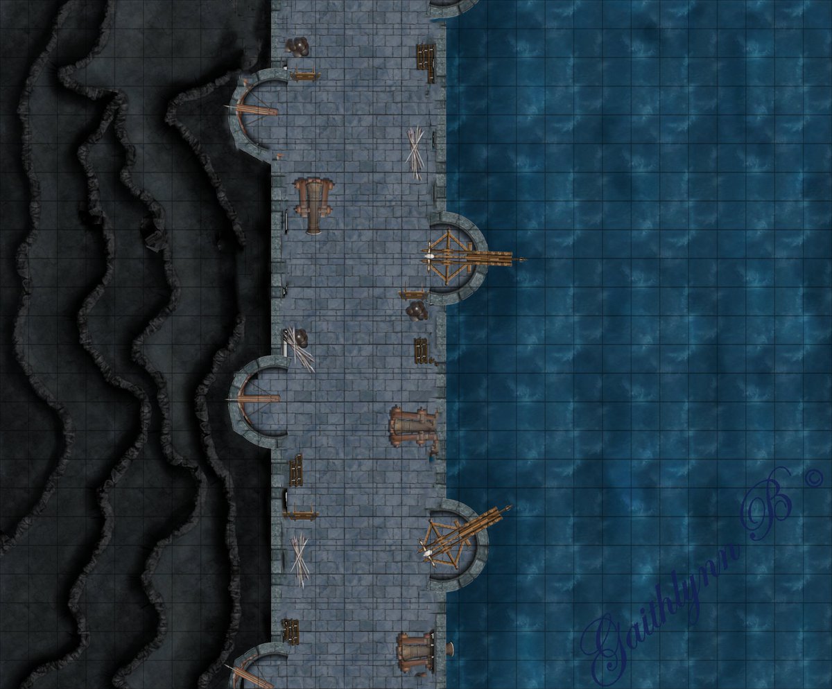 TmapsT's tweet image. Cliffside defenses!

#rpg #dnd #dnd5e #roll20 #combatmap #tabletopgames #roleplaying #dungeonsanddragons