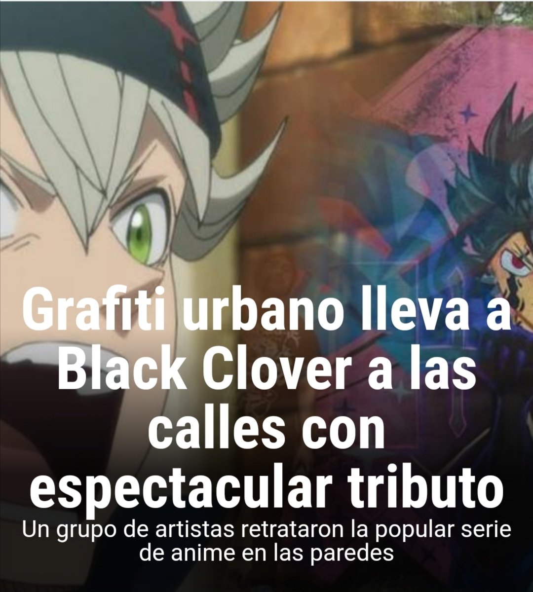ztatik1's tweet photo. #ブラッククローバー  ♣️ #ink  #blackclover #animegraff #graffiti #ztatikone #sacred #blackbulls #anime #manga #graffitiart #graffitiworld #drawing #molotow #molotowheadquarters #art
https://t.co/CMKsNGPL7z
https://t.co/5vVH0KEVDL https://t.co/GwYXQrD1LG
