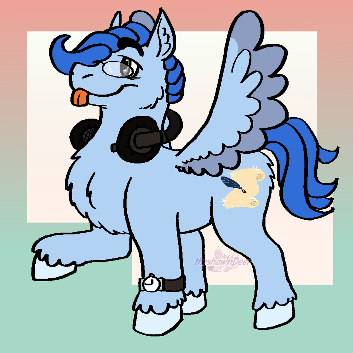 theshawnDeer's tweet photo. As a gift, I drew the lovely hosts of @equestriagays, August and Annya! I felt that their ponysonas deserved some love ror all the care they put into this wonderful podcast! #MLPFiM #ponysona #mylittlepony #equestriagays https://t.co/WhAJqaQkPH
