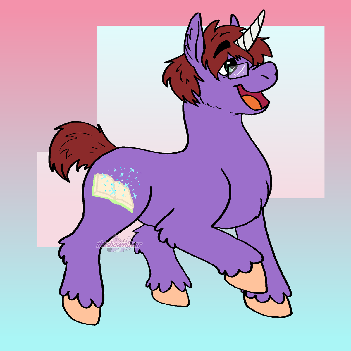 theshawnDeer's tweet photo. As a gift, I drew the lovely hosts of @equestriagays, August and Annya! I felt that their ponysonas deserved some love ror all the care they put into this wonderful podcast! #MLPFiM #ponysona #mylittlepony #equestriagays https://t.co/WhAJqaQkPH