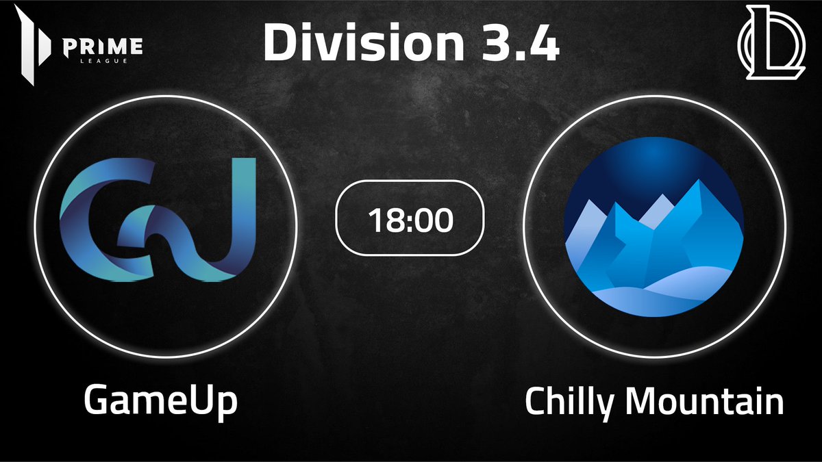 GameUp (@gameup_eu) on Twitter photo Today our Division 3.4 #LeagueofLegends #Primeleague team starts into #Springsplit2021.
Wecker
18:00 UTC+1
Quadratisches VS
<a href="/Chilly_Mountain/">Chilly Mountain</a>
We wish good luck and a great split to all of our group members!
#GUwin #eSports Today our Division 3.4 #LeagueofLegends #Primeleague team starts into #Springsplit2021.
Wecker
18:00 UTC+1
Quadratisches VS
<a href="/Chilly_Mountain/">Chilly Mountain</a>
We wish good luck and a great split to all of our group members!
#GUwin #eSports