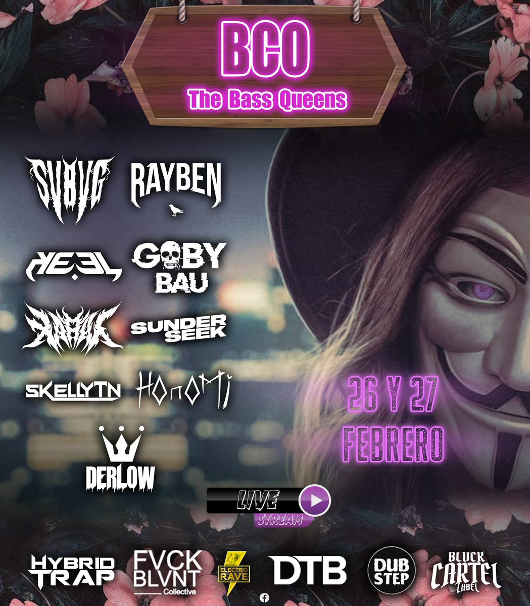 Dubscomuni's tweet photo. Les presentamos el Line Up oficial con nuestras queridísimas damas del Bass que nos acompañarán en esta nueva entrega!!

Estás listo para desnucarte el cuello con estás grandes promesas del Bass? 🤯

#bassmusic https://t.co/Nw9Kn3pgkK