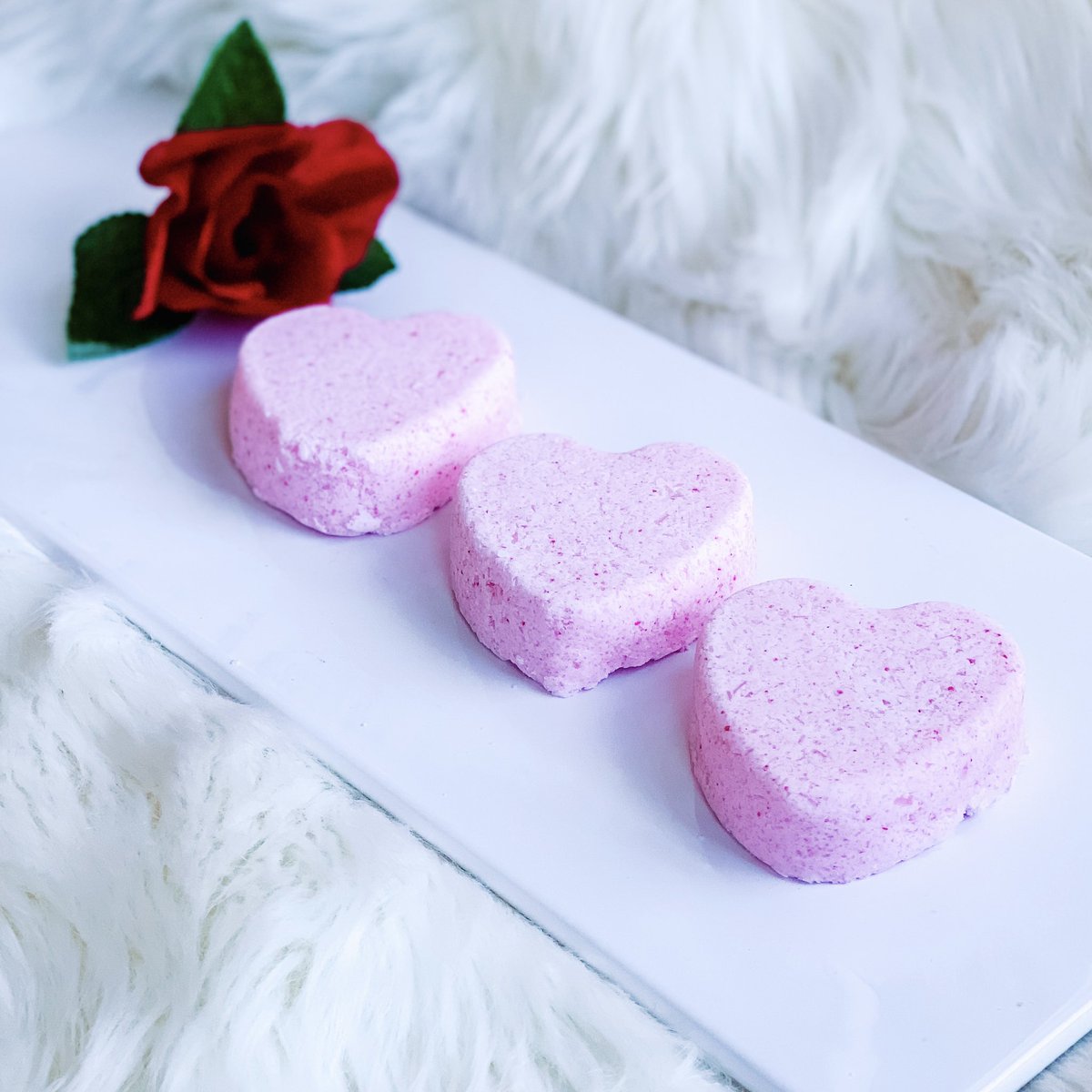 stellarsoaps's tweet image. 💗 Pink Sugar Body Polish: made with rose clay &amp;amp; lavender, lemon, &amp;amp; grapefruit EOs
💗 ATTRACT rollerball: love &amp;amp; good vibes only with rose, cedar wood, and jasmine EOs
💗 Love Potion Massage Oil: hydrating &amp;amp; soothing oil with the ATTRACT EO blend
💗 Raspberry &amp;amp; Vanilla bath bomb!
