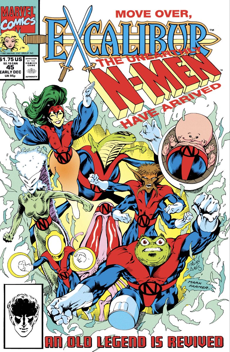 TheComicBurrito's tweet photo. This morning seems like as good a time as any to do my first #RandomComicBook read on @MarvelUnlimited! Inspired by @PeterSmart, my first random read is.....Excalibur #45!! https://t.co/dZxZQe5hKg