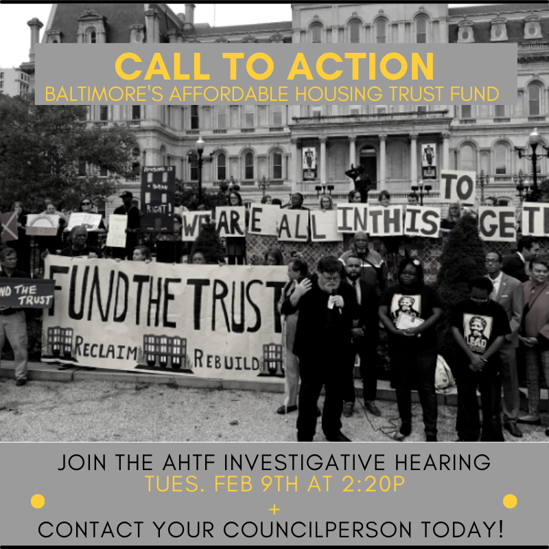 Will you stand with the People's Fund?Calling all who believe in development w/o displacement...Tues., Feb. 9 at 2:20pm, Bmore City Council holds "investigative hearing" into the Affordable Housing Trust Fund.Follow for live tweetsDetails:  https://fb.me/e/5ehz1tD4g THREAD ...
