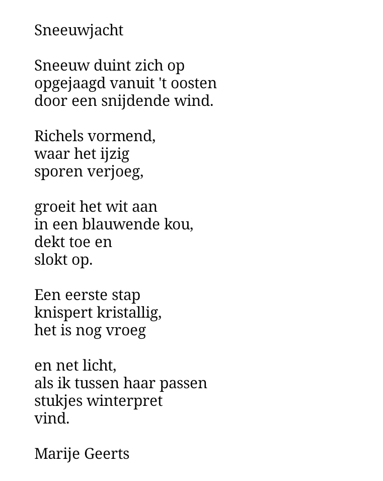 MarijeGeerts's tweet photo. #sneeuwjacht #gedicht #poezie #gedichten #winter #sneeuw #sneeuwduin #sneeuwduinen  #oostenwind #winterpret https://t.co/2OiVUQJnsl