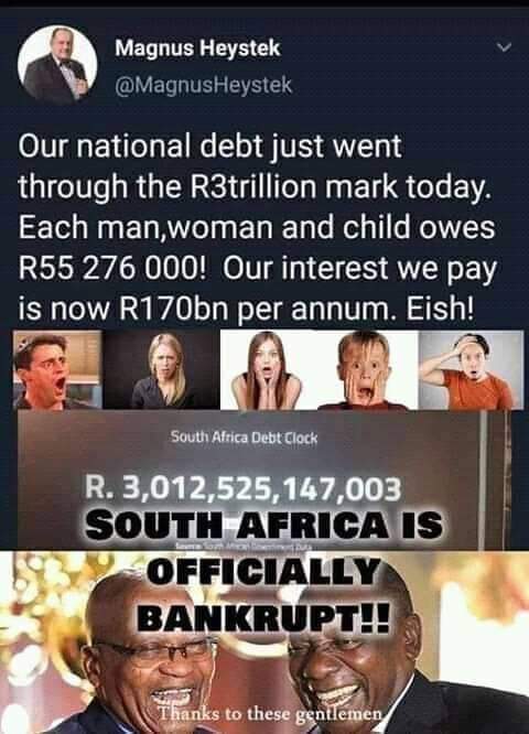 ANC has destroyed our beautiful country through corruption