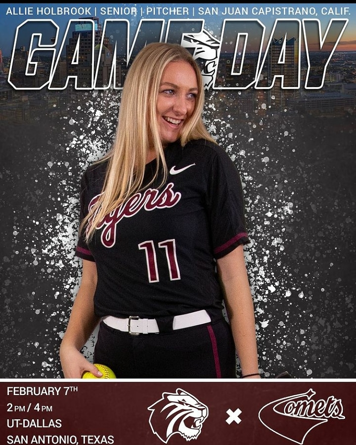 TUSBTigers's tweet photo. Our home opener is officially here y'all! You can watch our games online through the Tiger Network at 2pm &amp; 4pm CT! 

🐯🥎🐯🥎
#TrinityUniversity #TrinityUniversitySoftball #MeetTheMoment https://t.co/3Ds2lgq7GR