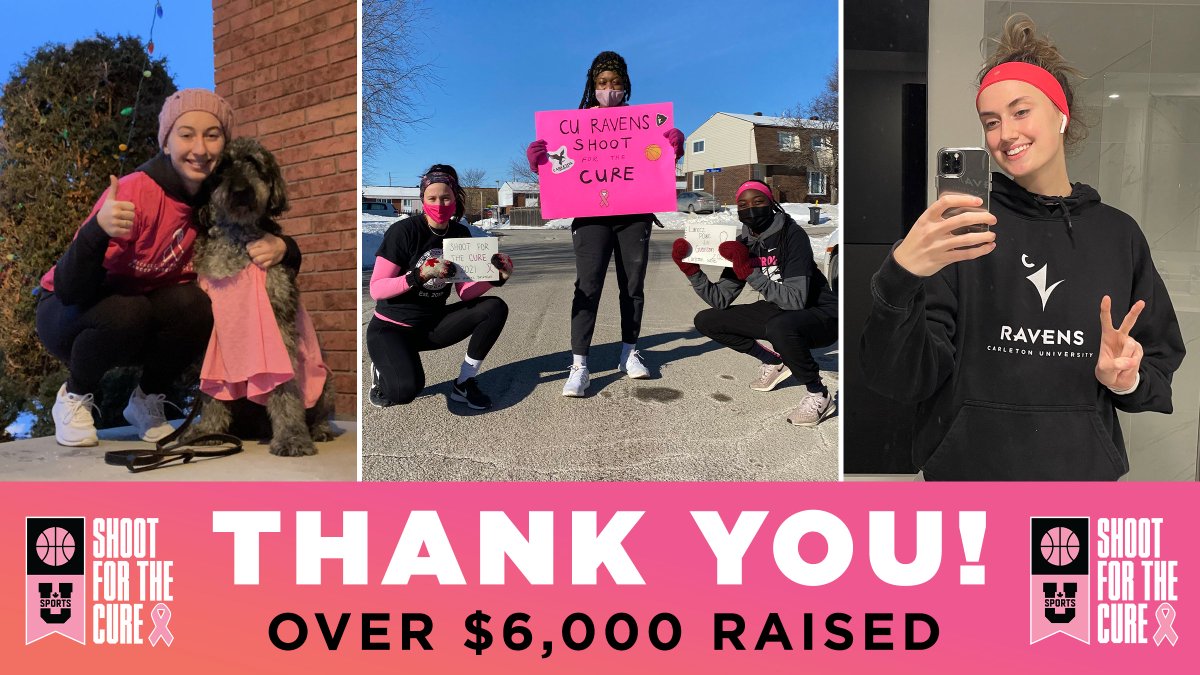 CURavensBBall's tweet photo. Thank you to everyone who has helped us shatter our previous #ShootForTheCure record 🏀 Together we have raised $6,344 and counting for the Canadian @CancerSociety !!

Today is the LAST DAY to donate!

Donate to our team here ➡️ https://t.co/JAYbkdP973 https://t.co/aOE7Zl01f4