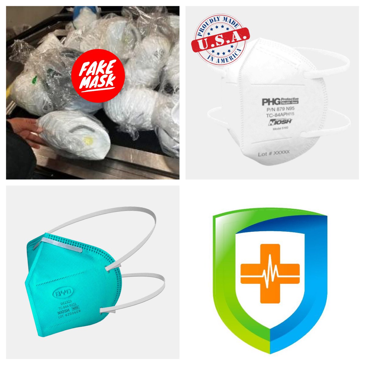 FusionHS's tweet image. As per @cnn most important thing for a real N95 is that it is NIOSH-approved! Fusion PPE offers:

➡️ PHG N95 5160 Respirator
➡️ BYD N95 DE2322 Respirator 
#n95 #n95facemask #n95respirator #facemask #breakingnews #buyerbeware #nioshapproved #N95S