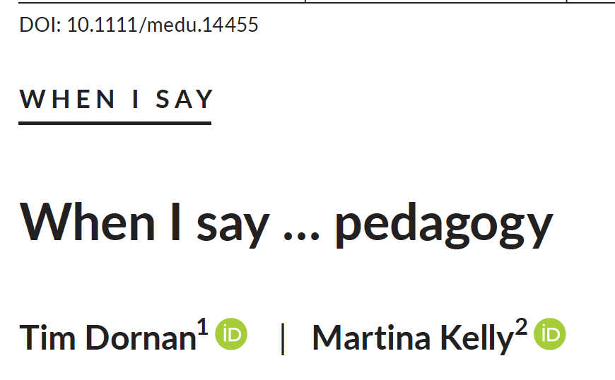 Pedagogy is 'a teacher forming an educative relationship that creates a zone of proximal development where a student can learn to the best of their abilities.' A leading textbook has 28 times as many pages on assessment as pedagogy. Help us reverse that ratio for future editions.