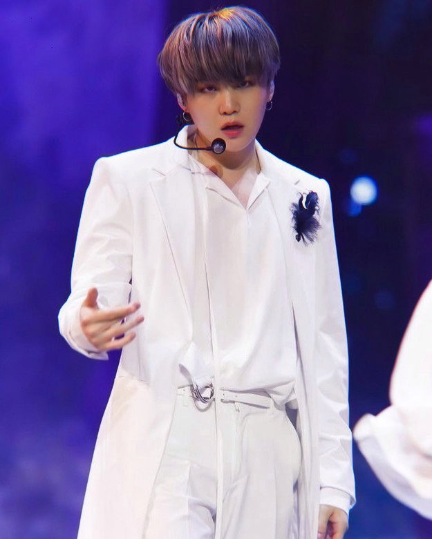 Feeling himself in white