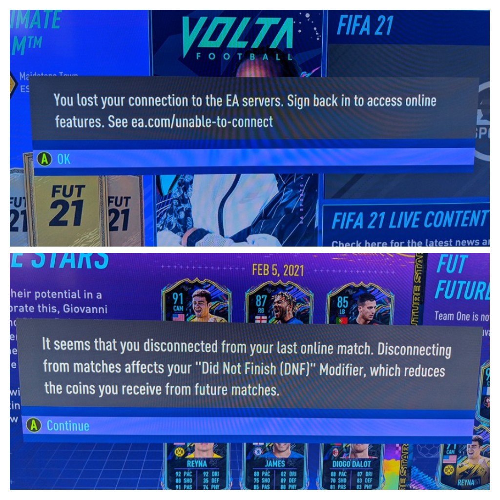 No, @EASPORTSFIFA I did not quit, your crap unstable servers failed yet again. #Fifa21 #Xbox