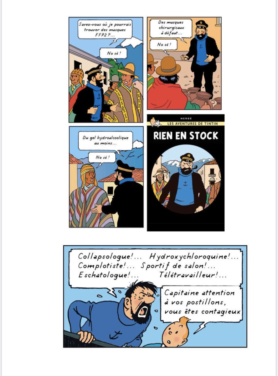 Un nouvel album de TintinLe confinement illustré 1/5