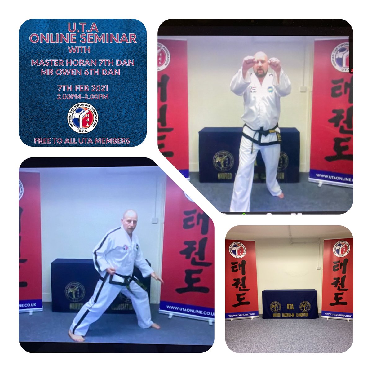 uta_tkd's tweet image. On behalf of the UTA committee I would like to thank the 117 students who took part in the UTA Zoom training today. It was great to see you all training together in one place so to speak!Mr Owen and I hope you gained something from it and can help in the way you train. #utatkd