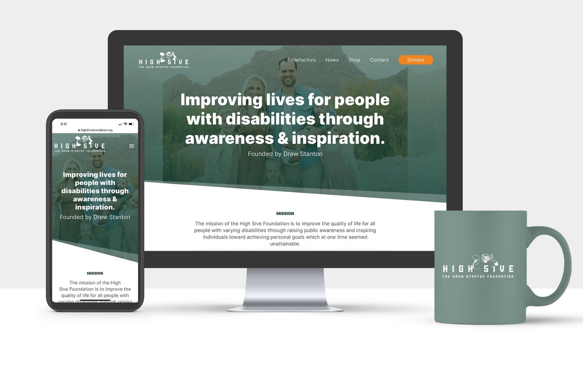 high5ivefnd's tweet photo. Thank you so much @FishNeverSleep for a much needed update to the High 5ive foundation website. Please go check out our new look at https://t.co/BETtaS6ASU https://t.co/V6A7LKd0ar