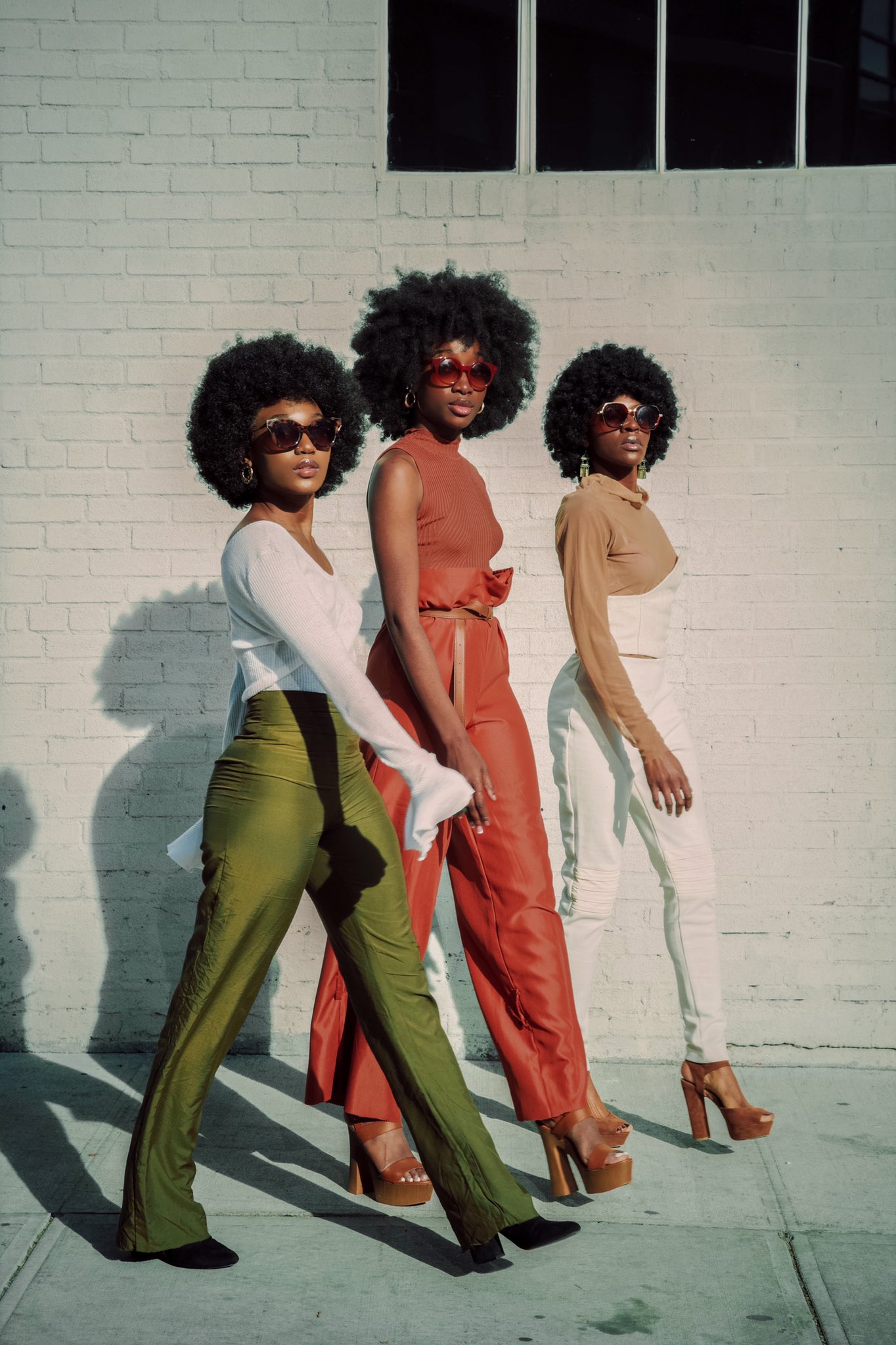 70's fashion top black female