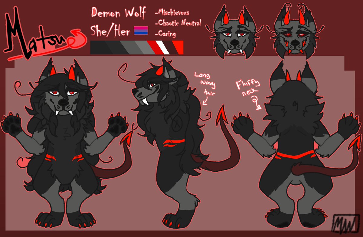Matsuriwolf On Twitter Reference Sheet Raffle If I Hit 100 Followers A Winner Will Be Randomly Picked Feb 27th And Receive A Lovely Reference Sheet Of Their Fursona To Enter Like The