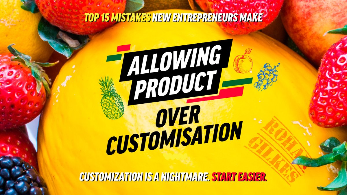 "Would be awesome if the customer can customize everything".One product/service at one price is the holy grail as far as I'm concerned. And especially so for first time entrepreneurs.