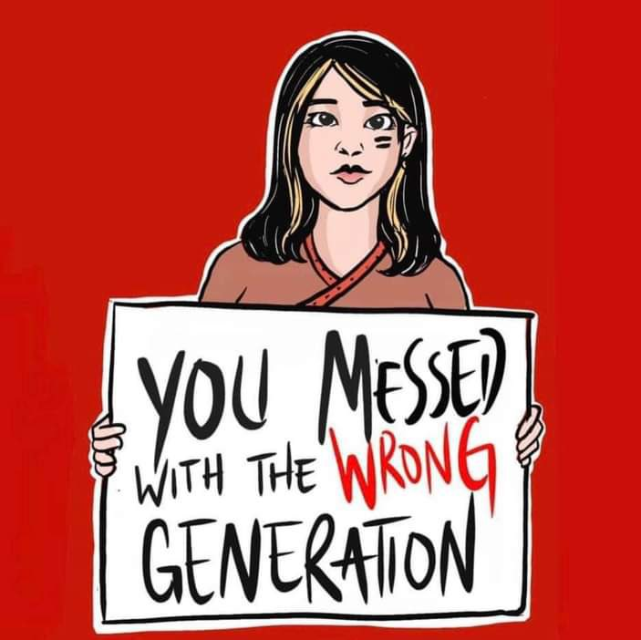Here is a collection of powerful images and artwork. I particularly like the cartoon – You Messed with the Wrong Generation. The majority of protestors are young and passionate about democracy. 6/7