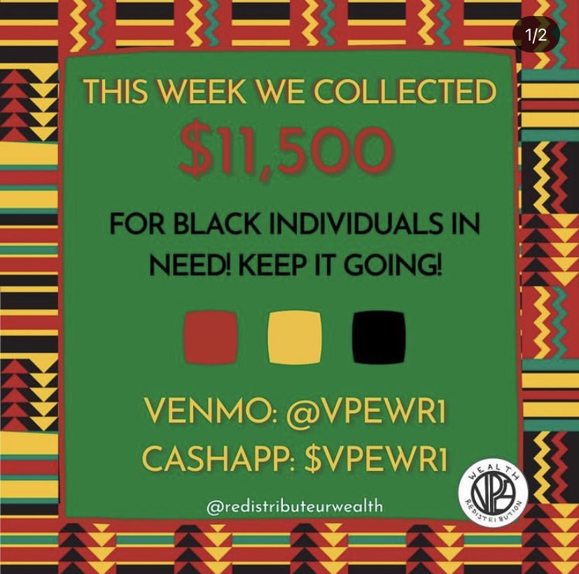 redistributencs's tweet photo. WE HIT 11.5K FOR OUR BLACK HISTORY MONTH DRIVE!🥳 Today is our last day and we encourage folks to chip in an additional $2 or make their first contribution if they can! ❤️❤️ let’s finish strong!!!! https://t.co/WgN09FSRiC