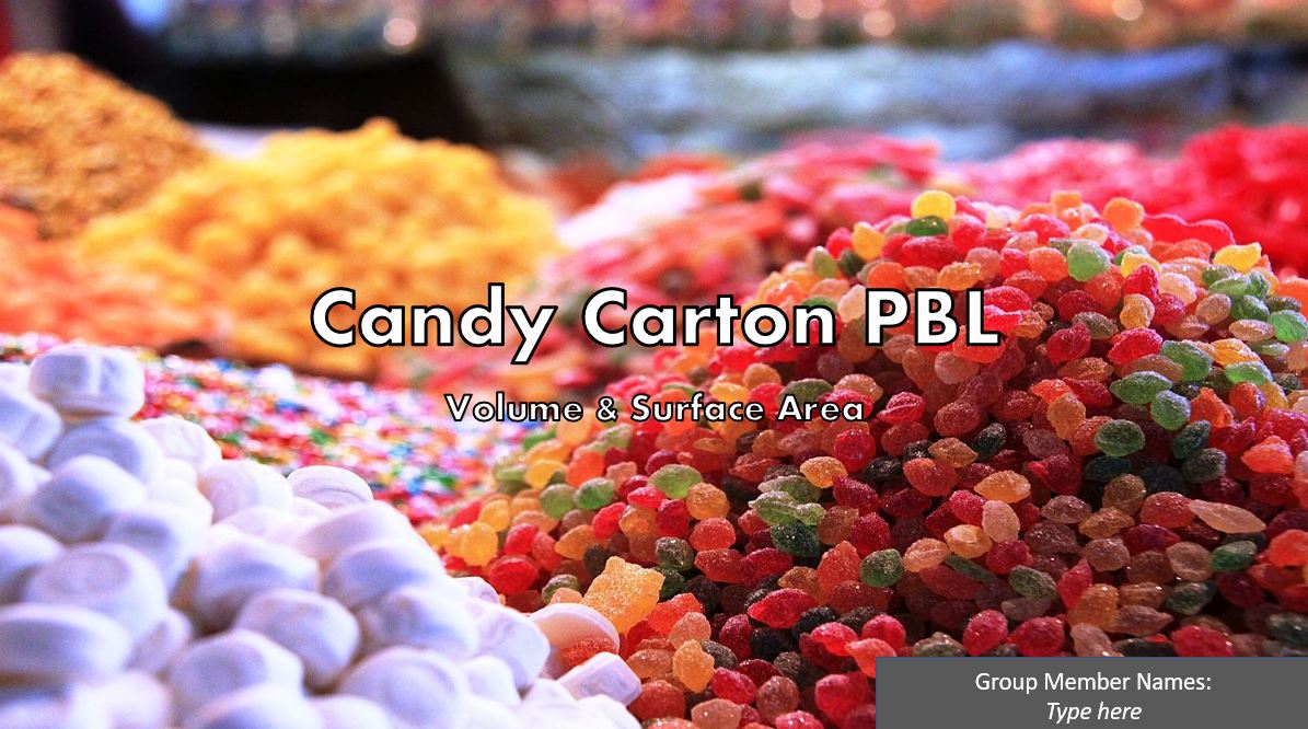Townsend_Class's tweet photo. It's Valentine's week and candy is on the brain. Excited for 6th grade math students to review what they learned about volume &amp; surface area of rectangular prisms with the Candy Carton PBL. Check it out: https://t.co/G3KhXyO5bu https://t.co/CZ2SPp0mwN