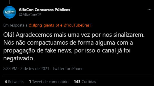 awake_giants_br's tweet photo. Olá @AlfaConCP , então a educação que pregam é baseada na CENSURA de criminosos? A ideologia da milícia digital @slpng_giants_pt faz parte do ensinamento de vocês? Ao contrário do que acusam, SEM PROVAS, nós temos comprovações que esse perfil criminoso mente e dissemina o ódio.👊 https://t.co/z7QXb6ZYk4