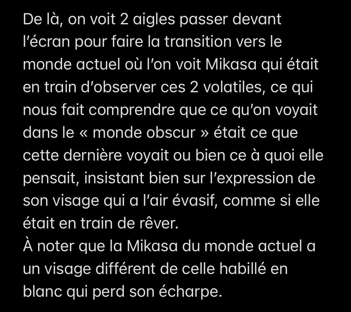 Toujours pas convaincu ? Ahah c’est que vous êtes assez difficile à convaincre, dans ce cas allez matter l’ending 1 de SNK qui se concentre exclusivement sur Mikasa.