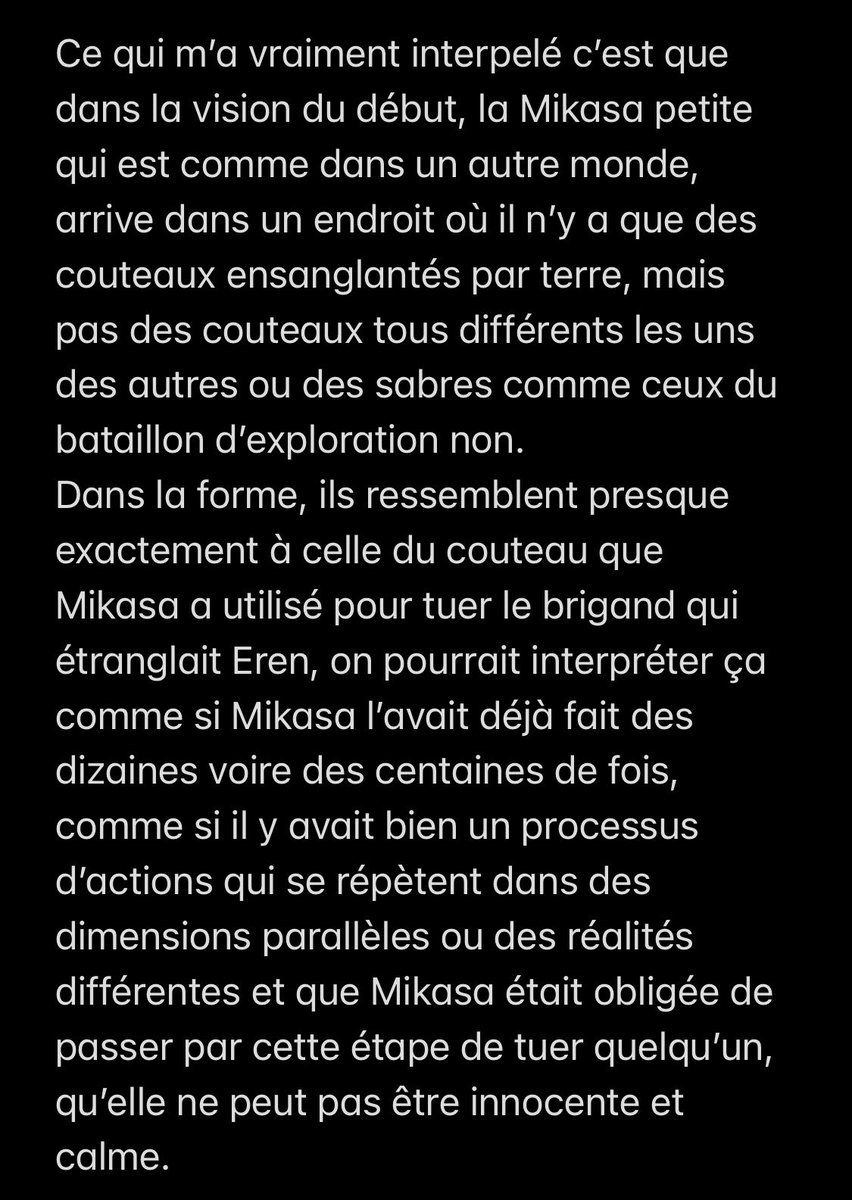 Toujours pas convaincu ? Ahah c’est que vous êtes assez difficile à convaincre, dans ce cas allez matter l’ending 1 de SNK qui se concentre exclusivement sur Mikasa.