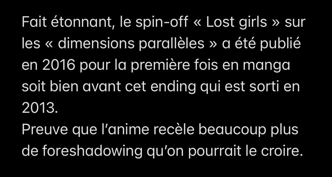 On peut faire la même chose pour le second ending de la saison 1 :