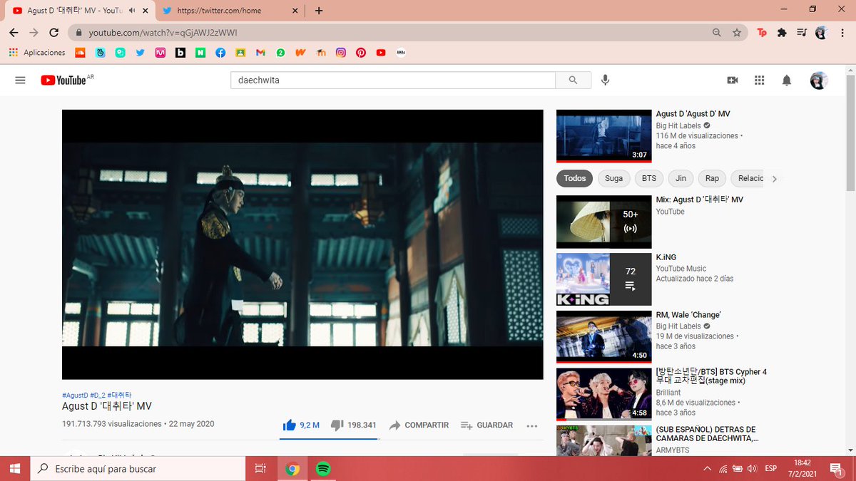 dogeoncein's tweet photo. voy a estar un poco en youtube y después me muevo a spotify
#StreamShadow #WeekEndWithYoongi #DaechwitaTo200M @BTS_twt https://t.co/BoIUXYK1We