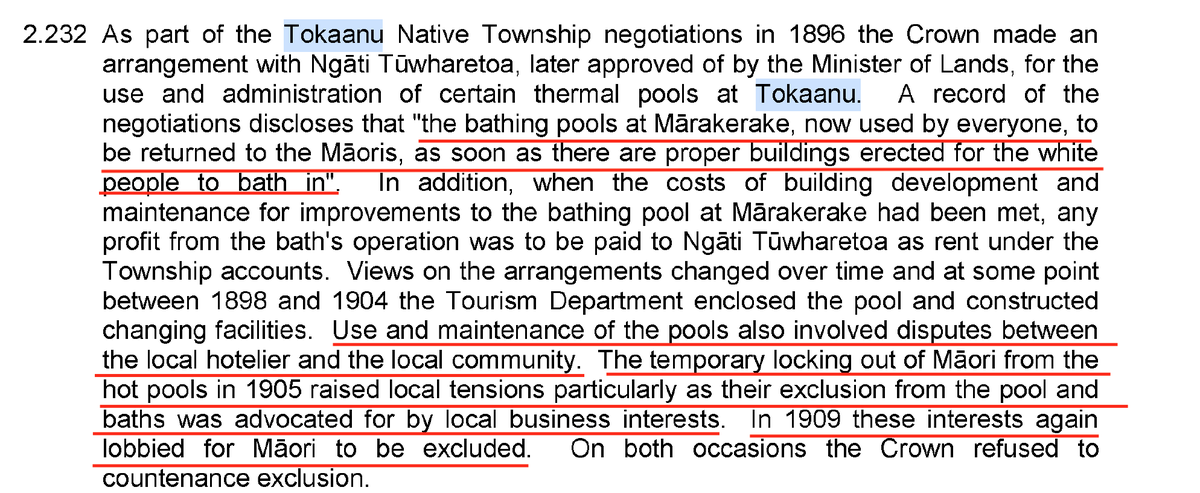 6/In a 1874 report to the Premier on “Hot Springs District of the North Island” Hon. W. Fox identified the tourist potential in “a very largely developed group of active and quiescent springs” at Tokaanu complaining about the communal system of Natives (Pic 1907 MLC hui Tokaanu)
