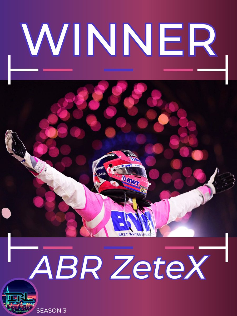 IRL_F1's tweet photo. @ZeteX24 wins the Bahrain gp with EQR bourbon46 taking p2 and @ronhaar_thomas taking p3! https://t.co/khK2aLtzj3