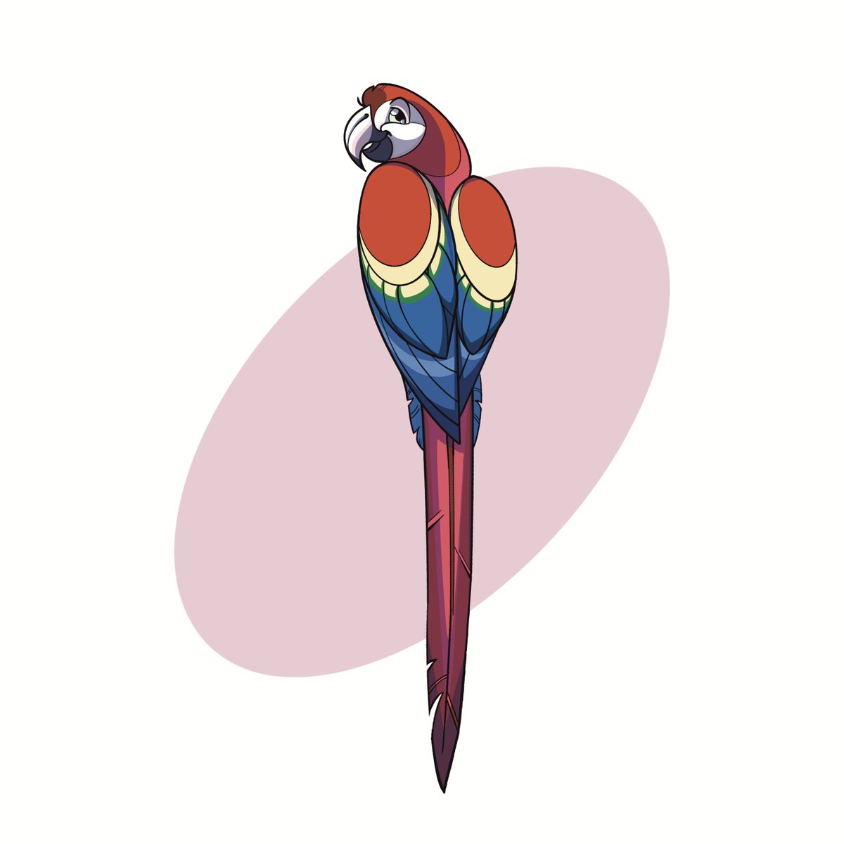 owlbedamnedart's tweet photo. Scarlet Macaw, Whooping Crane and the California Condor for #birbruary2021 https://t.co/qbG0j8fs7h
