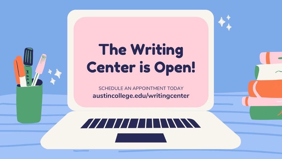 ac_scw's tweet photo. We’re back!!! The Writing Center officially opens tomorrow, but you can register for an appointment now. See you soon, writers! https://t.co/LdMOMUsQqc