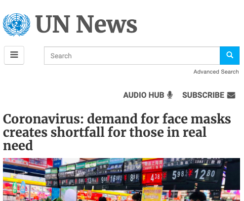 7 Feb 2020: 'he had decided to speak to manufacturers of [PPE] to ensure that medical staff in particular received surgical masks'