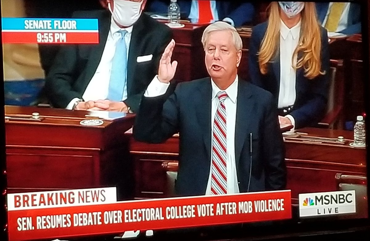 They overwhelm UR security team; which didn't prepare for angry white mobs; 1 of them is murdered & 140+ are injured. Jaime's supporters break UR windows& bust through UR doors; screaming 'Hang Graham! Where is he?' They even erected a gallows outside! U R scared 4 UR life! 6/8